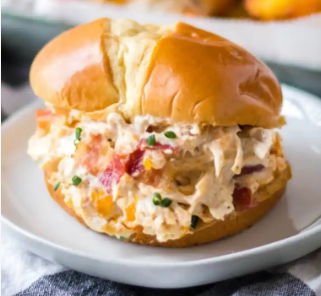 Slow Cooker Chicken Bacon Ranch Sandwiches