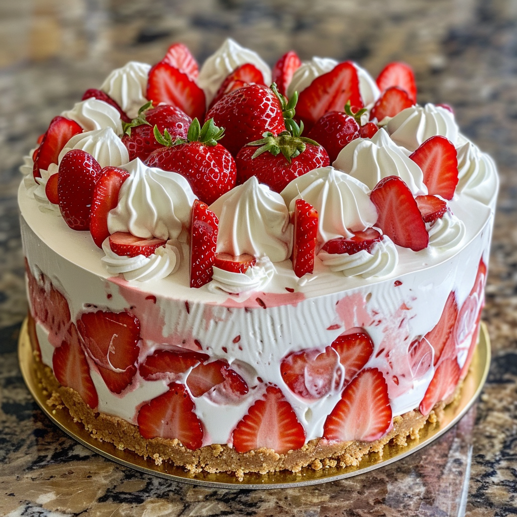 Luscious Strawberry Dream Cheesecake 