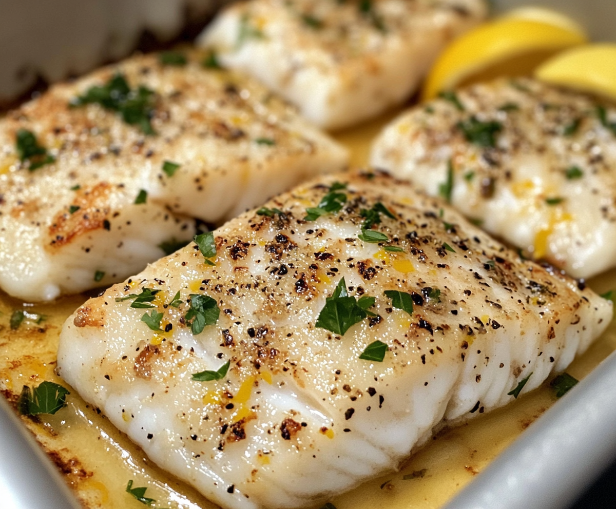 Baked Cod with Lemon and Garlic Recipe