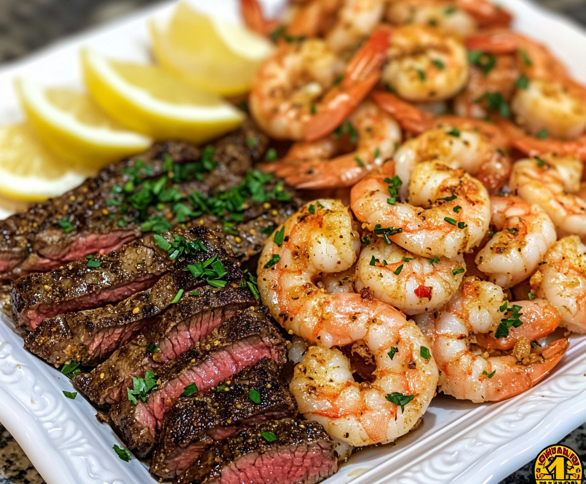 Cajun Shrimp And Steak Feast
