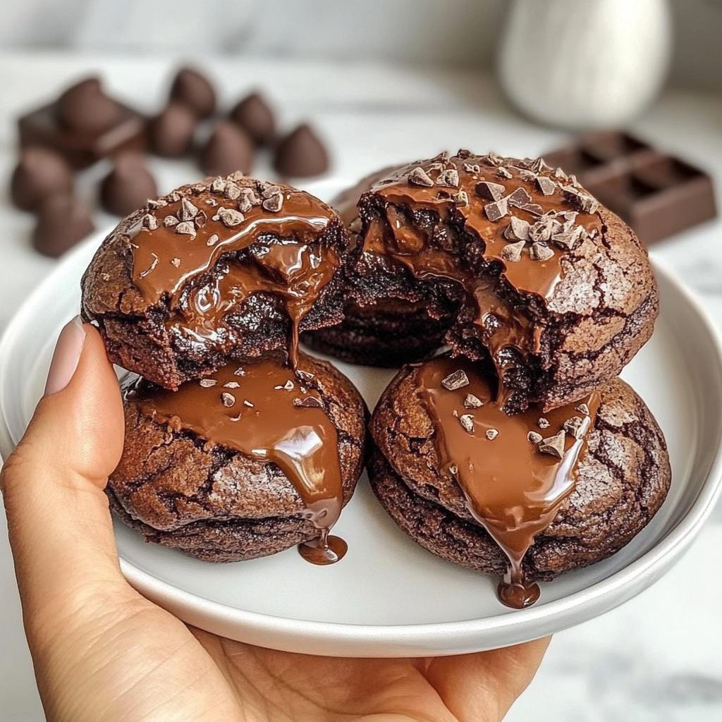 Chocolate Lava Brownie Cookies