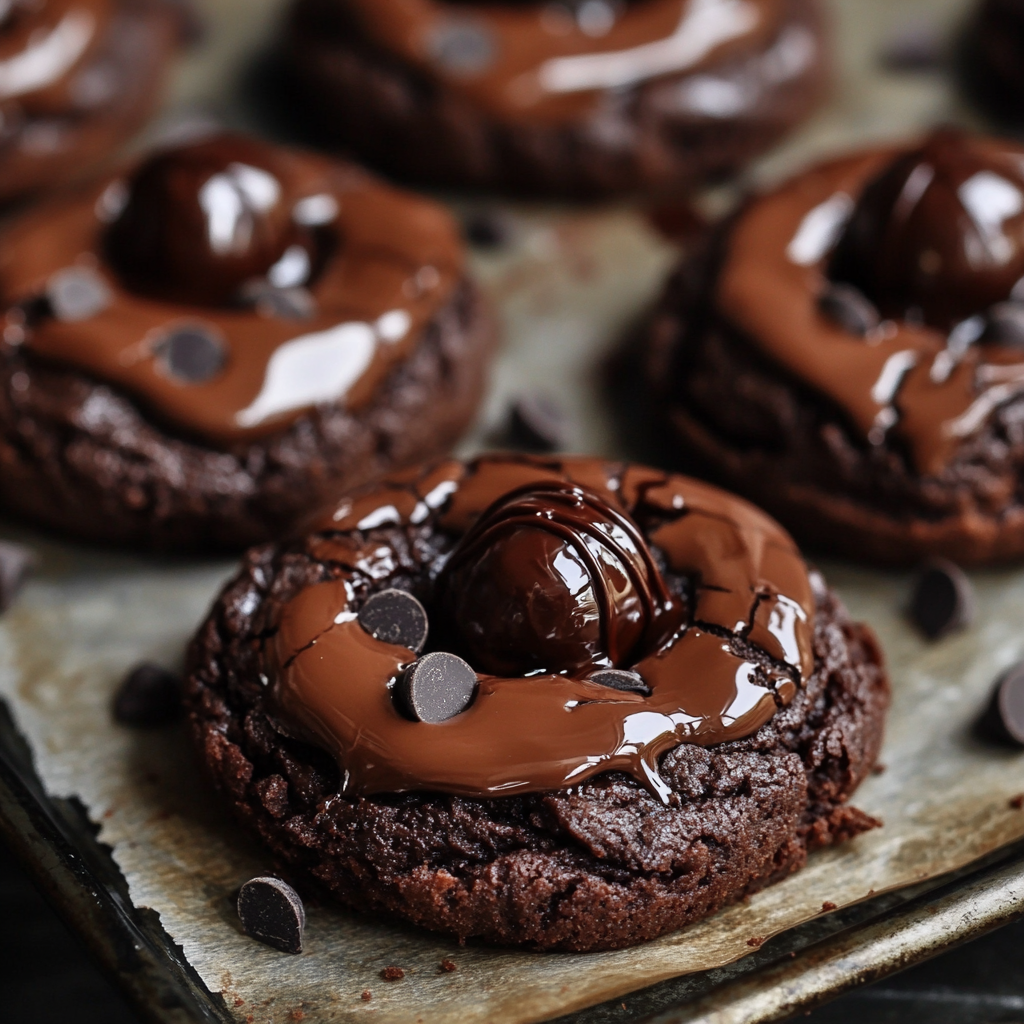 Chocolate Lava Brownie Cookies