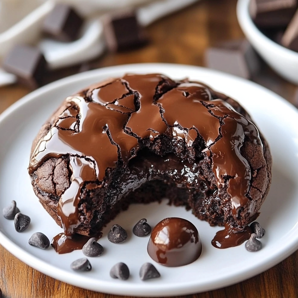 Chocolate Lava Brownie Cookies