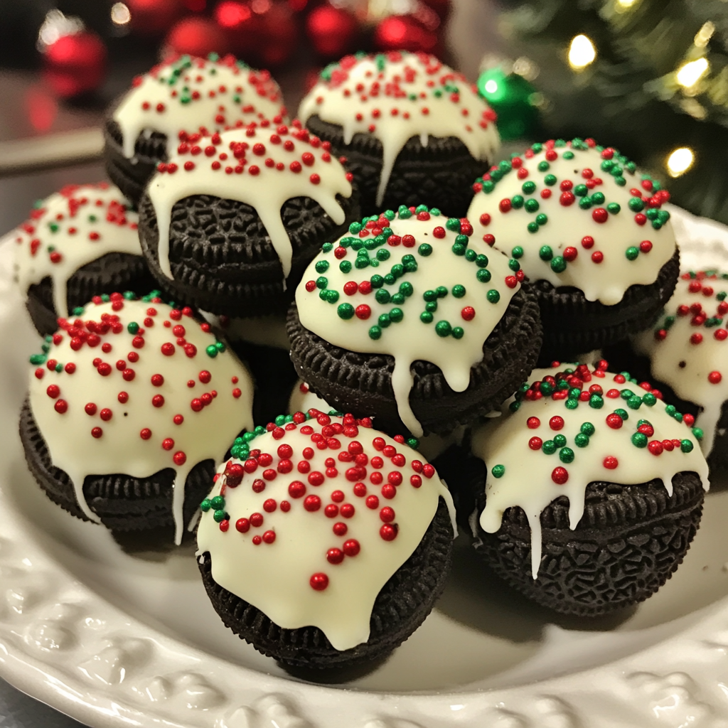 Oreo Balls for Christmas