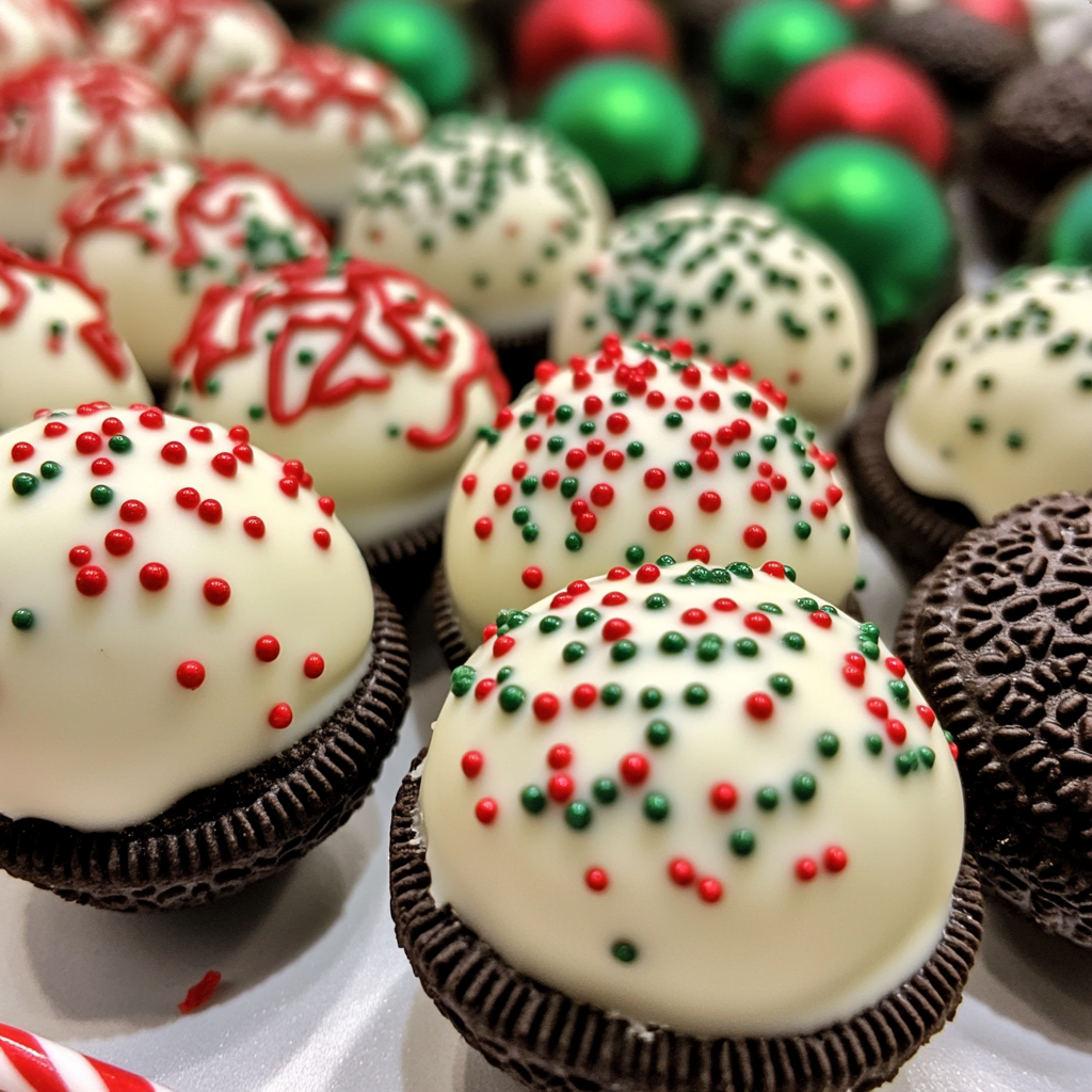 Oreo Balls for Christmas