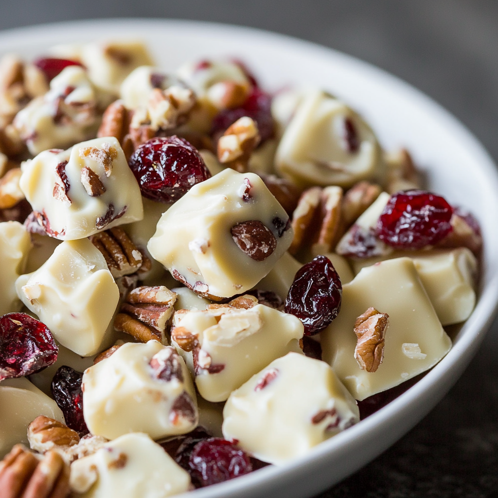 White Chocolate Cranberry Pecan Clusters