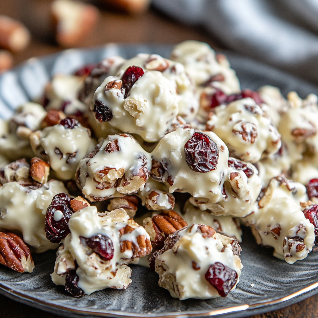 White Chocolate Cranberry Pecan Clusters