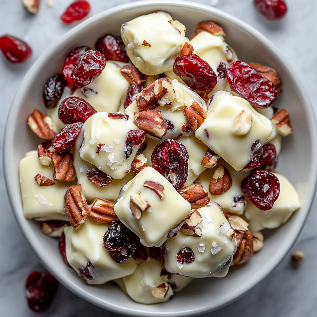 White Chocolate Cranberry Pecan Clusters