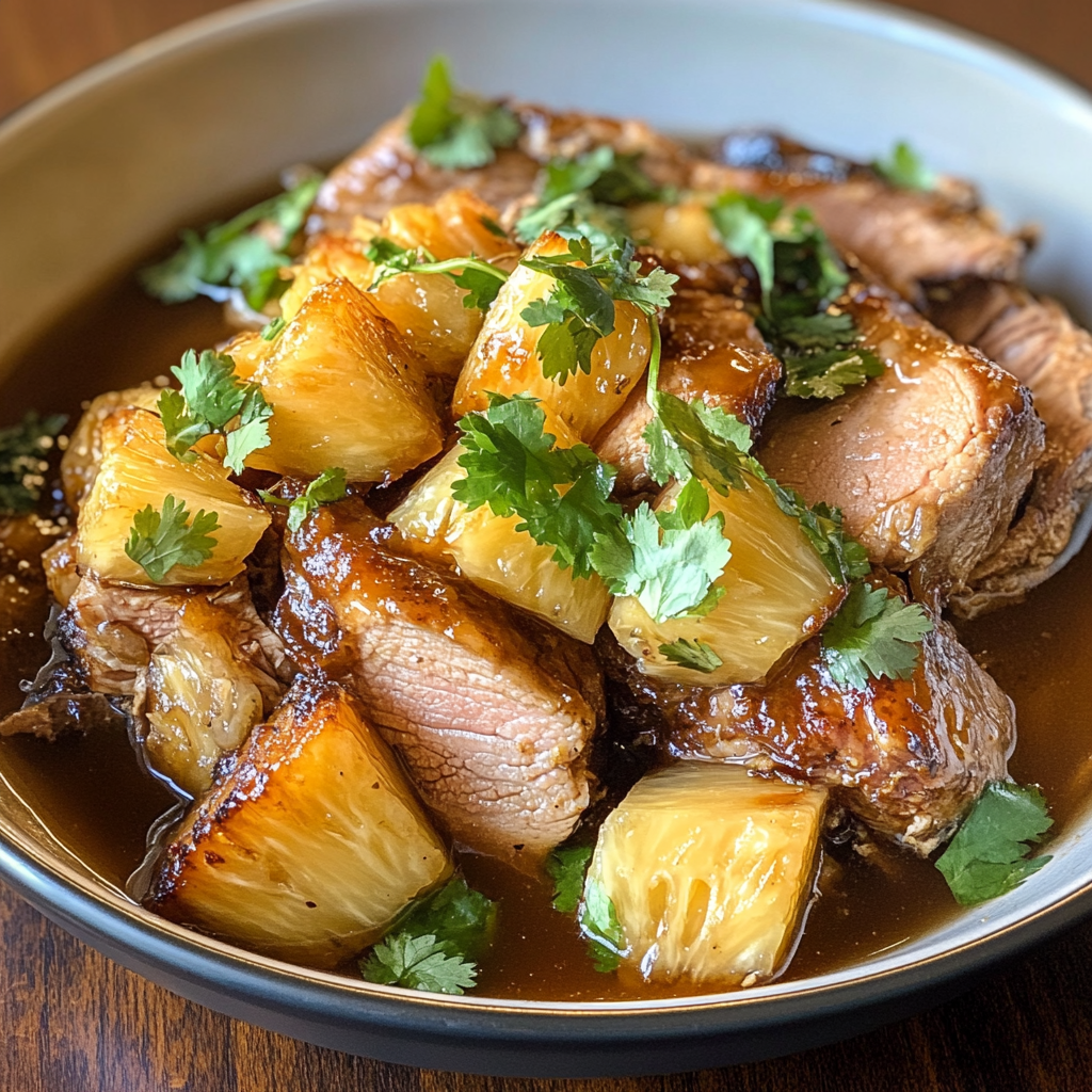 Slow Cooker Pineapple Pork Loin