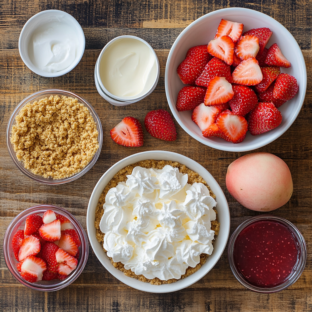 Berrylicious Strawberry Crunch Cheesecake