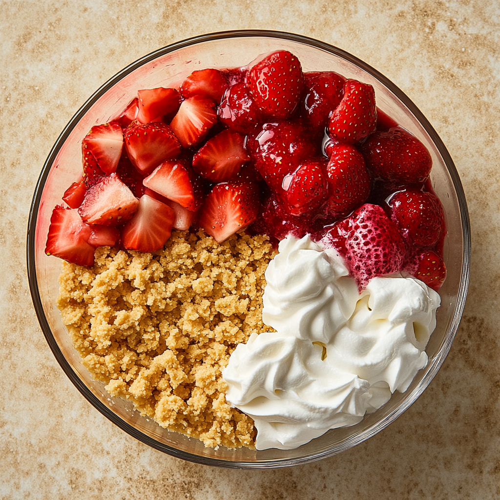 Berrylicious Strawberry Crunch Cheesecake