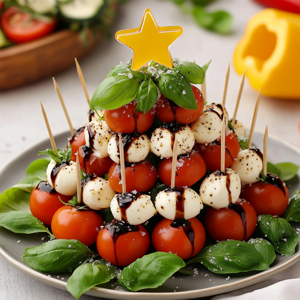 The Caprese Christmas Tree Appetizer