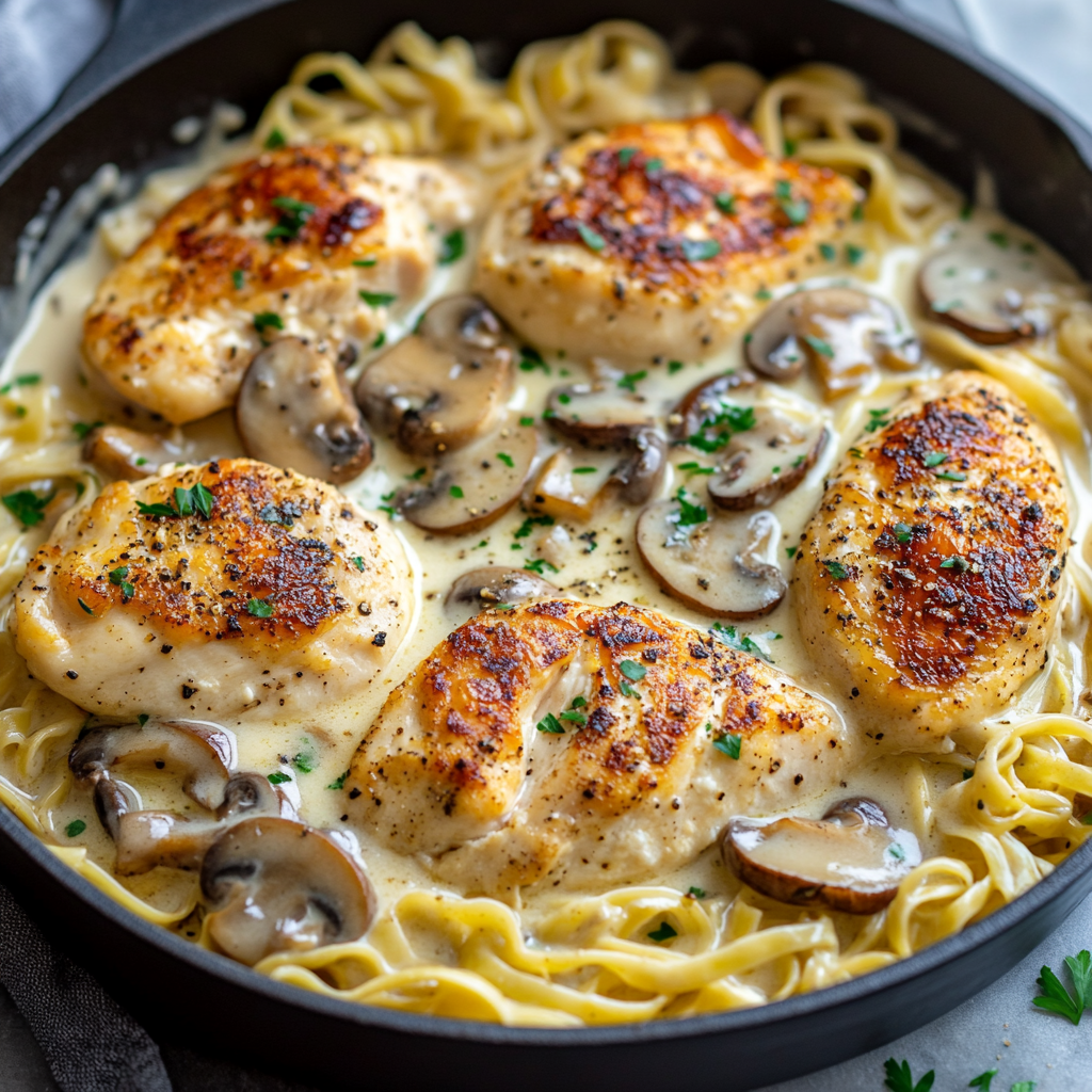 Chicken with Buttered Noodles