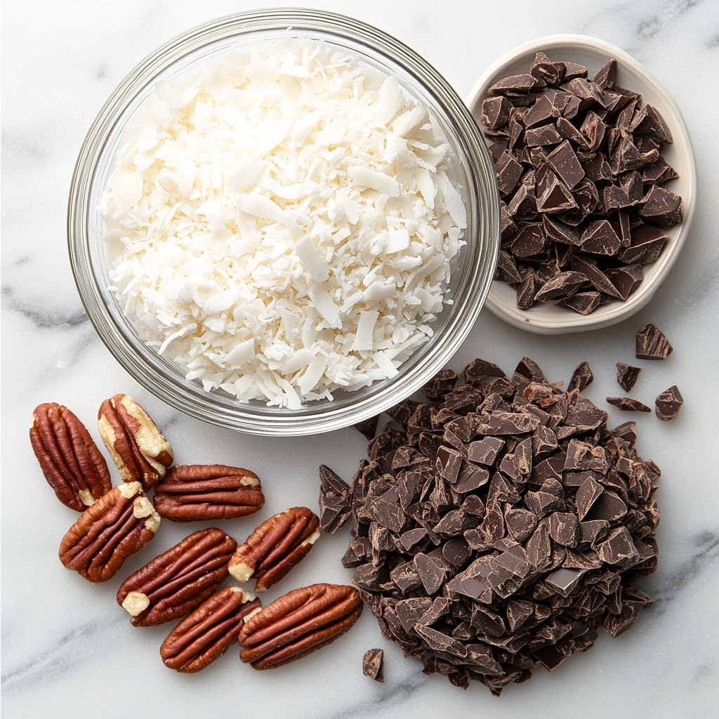 Chocolate Pecan Coconut Cookies