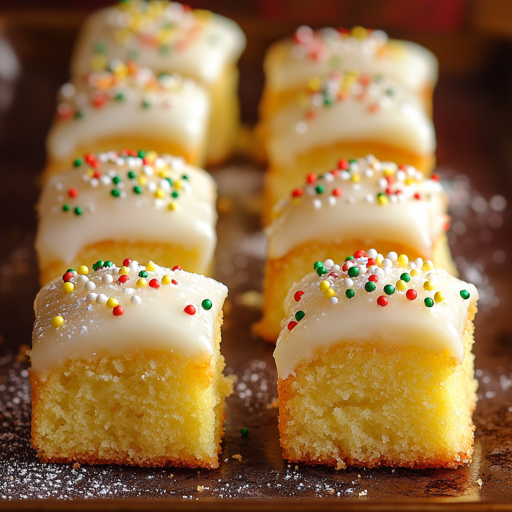Christmas Mini Lemon Pound Cake Bites Recipe
