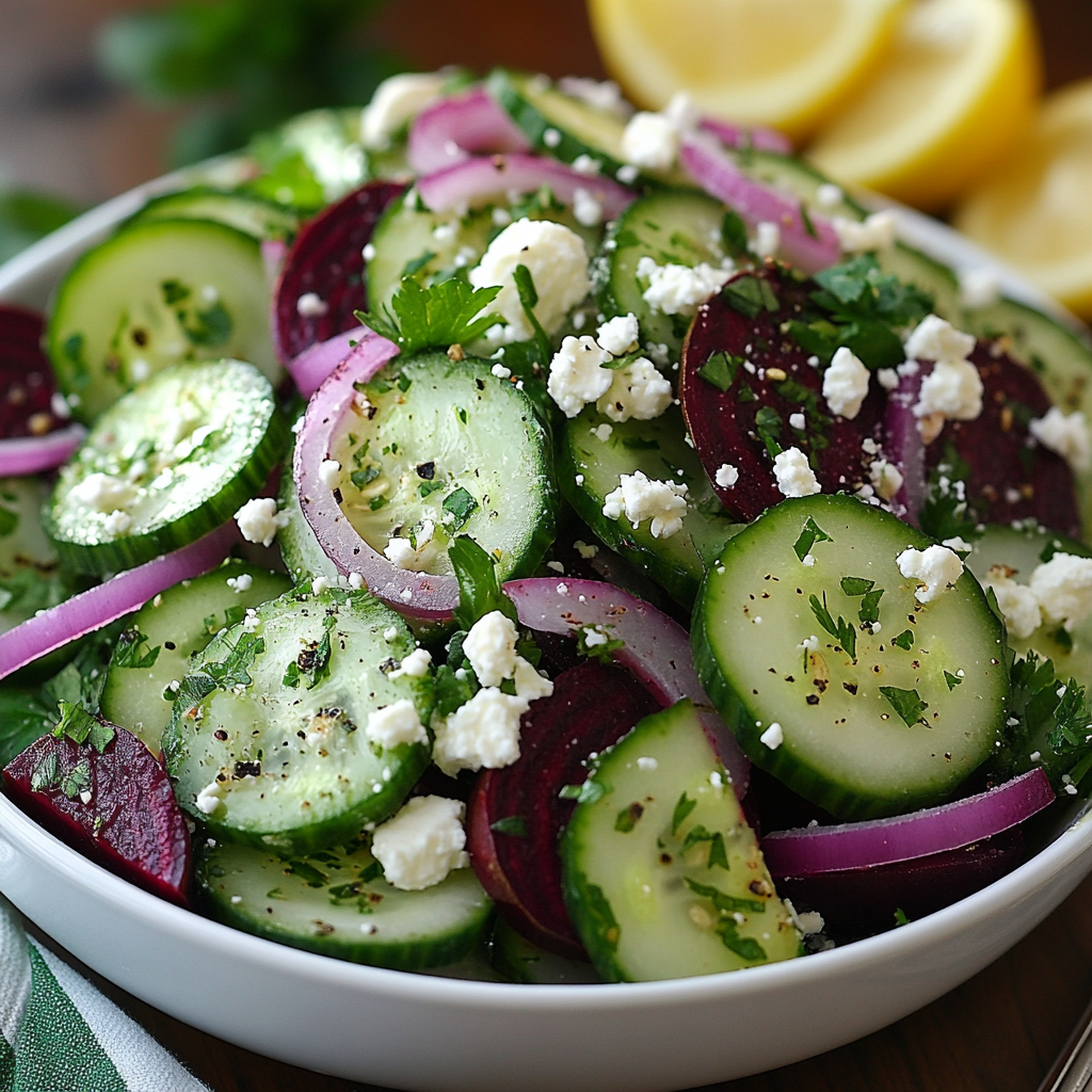 Crisp Cucumber and Beetroot Salad Recipe