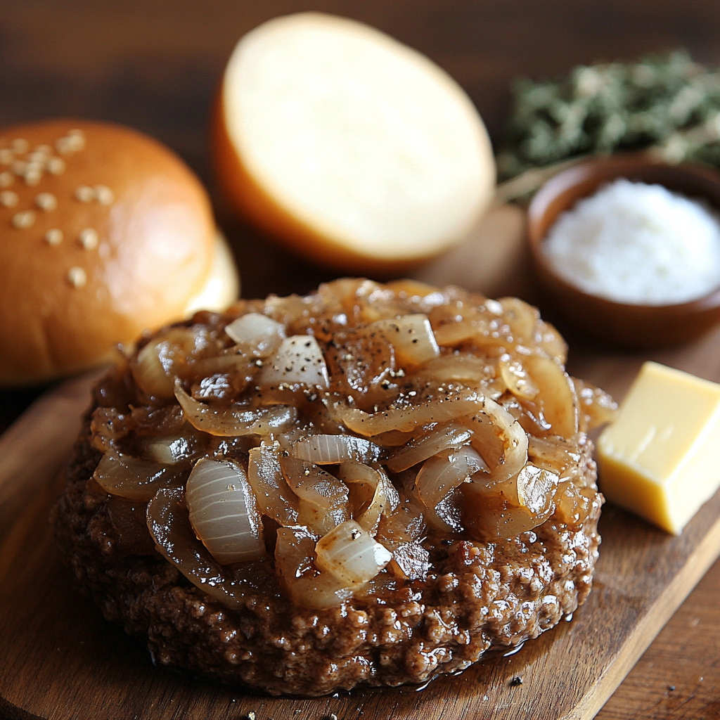 French Onion Soup Burgers Recipe