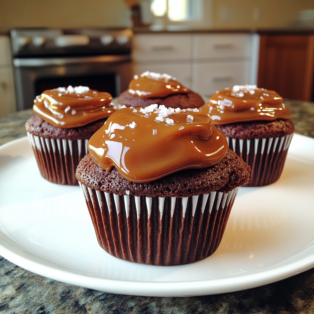 Irresistible Salted Caramel Lava Cupcakes