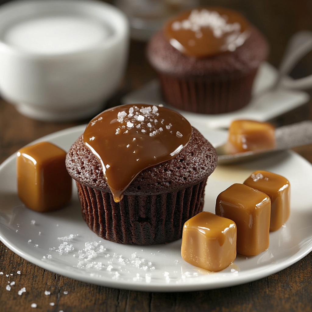 Irresistible Salted Caramel Lava Cupcakes