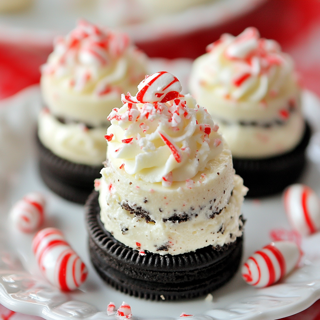 No-Bake Oreo Peppermint Cheesecake Bites Recipe