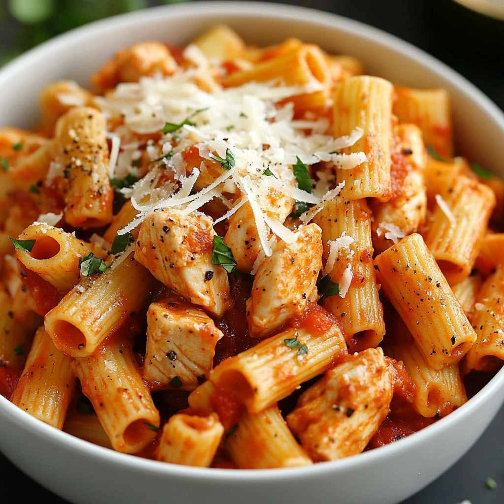 One-Pot Chicken Parmesan Pasta: A Flavorful and Easy Weeknight Dinner