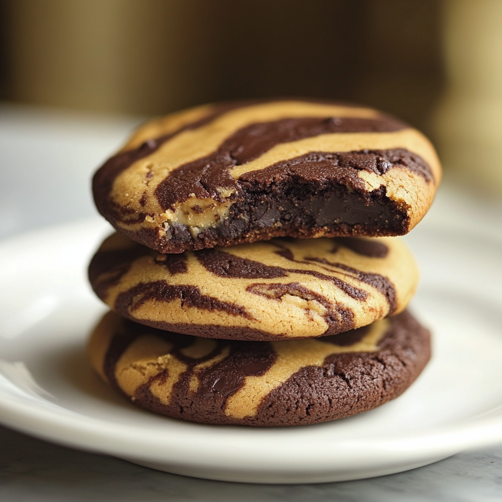 Peanut Butter Brownie Swirl Cookies Recipe