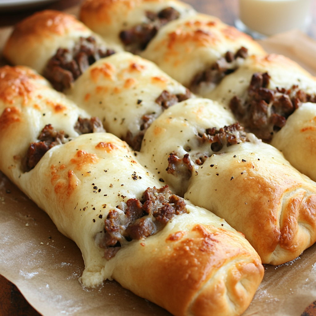 Philly Cheesesteak Stuffed Cheesy Breadsticks Recipe