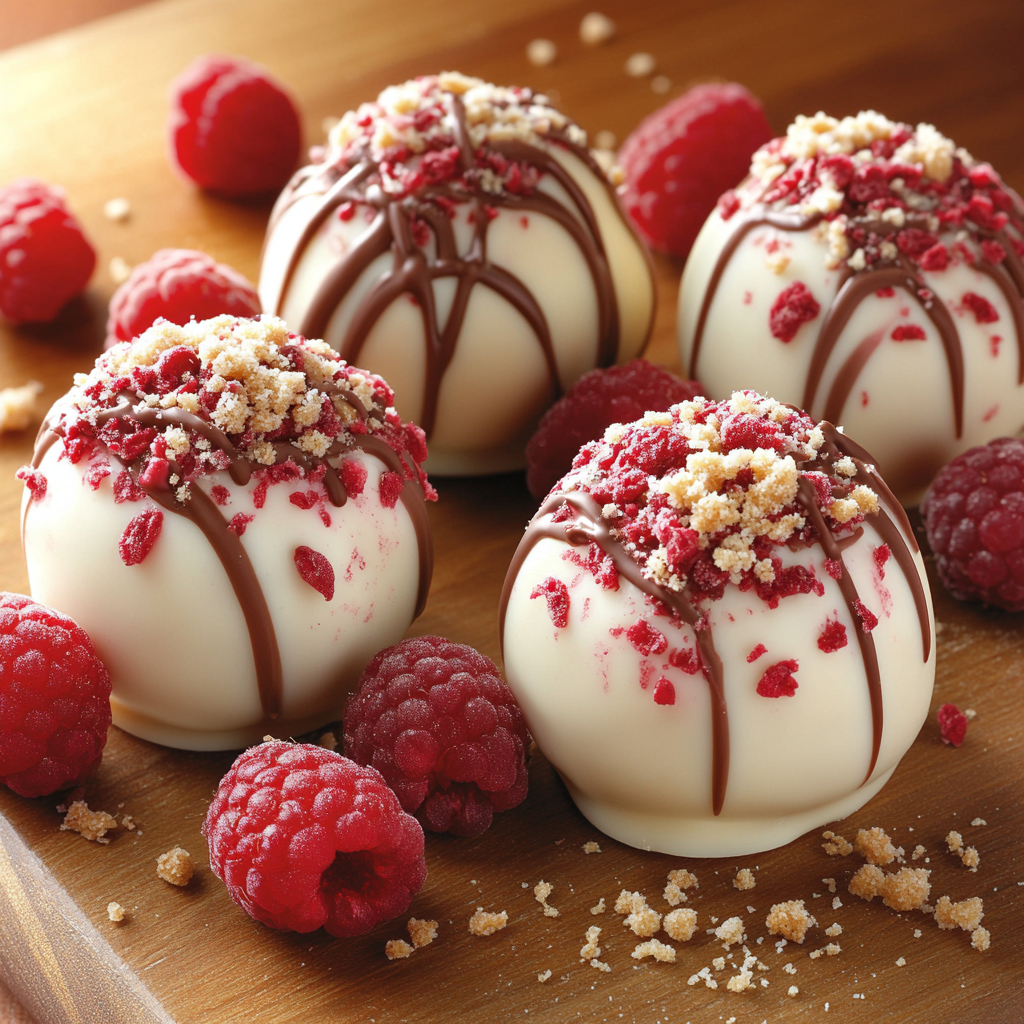 Raspberry Cheesecake Truffles