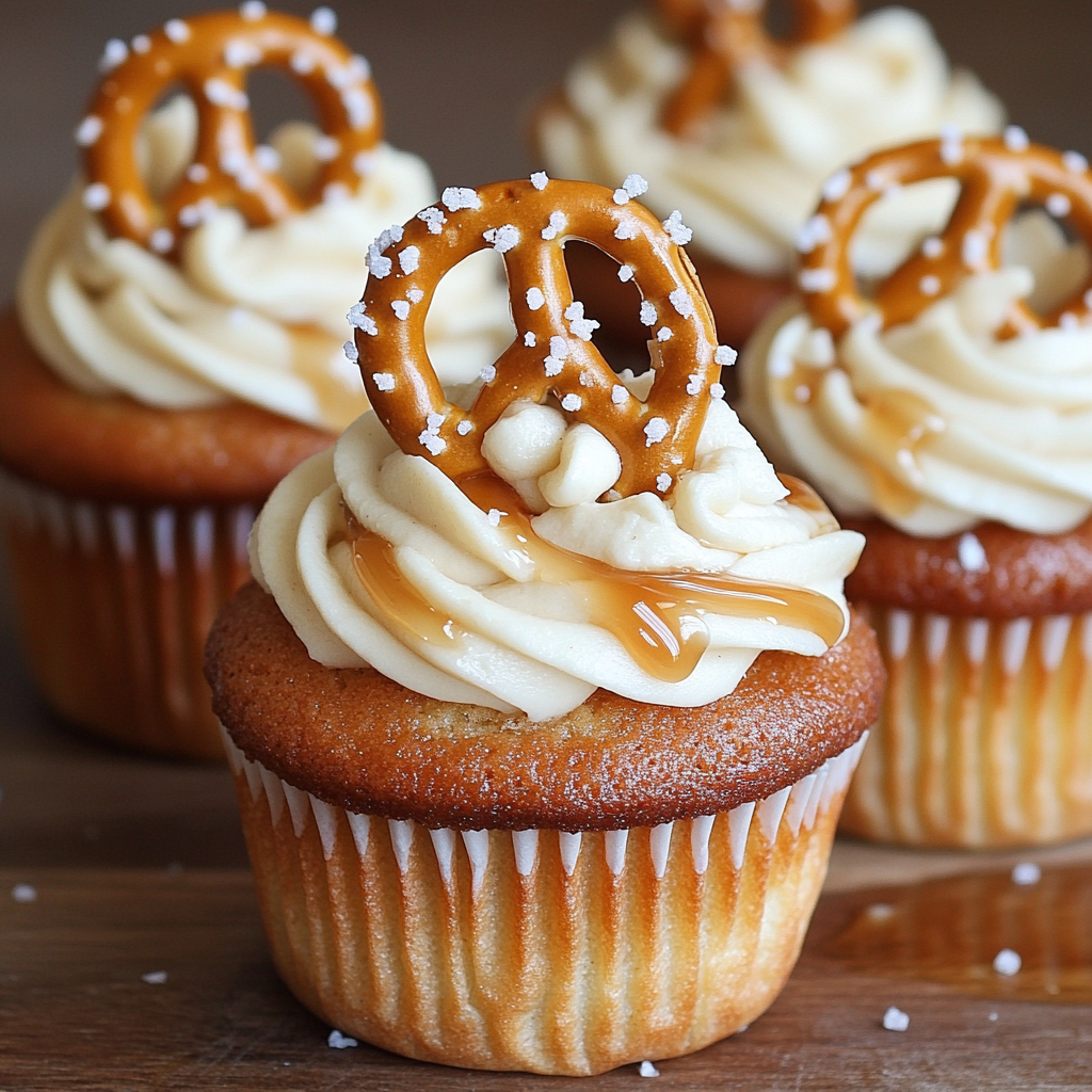 Salted Caramel Cream Cheese Cupcakes