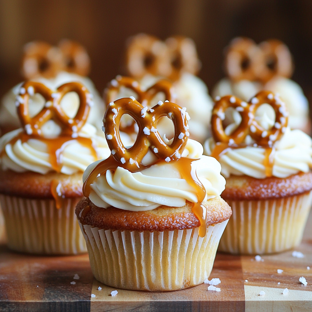 Salted Caramel Cream Cheese Cupcakes