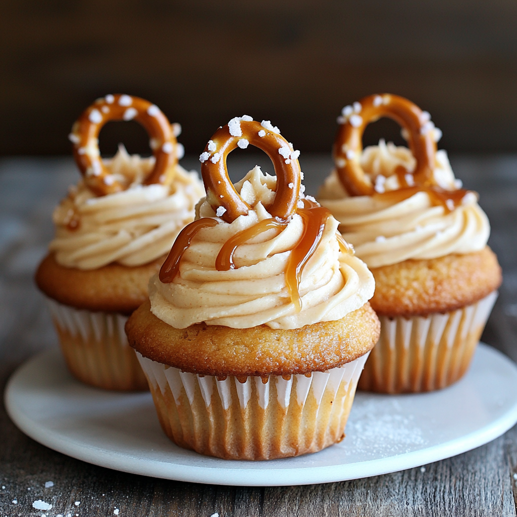 Salted Caramel Cream Cheese Cupcakes