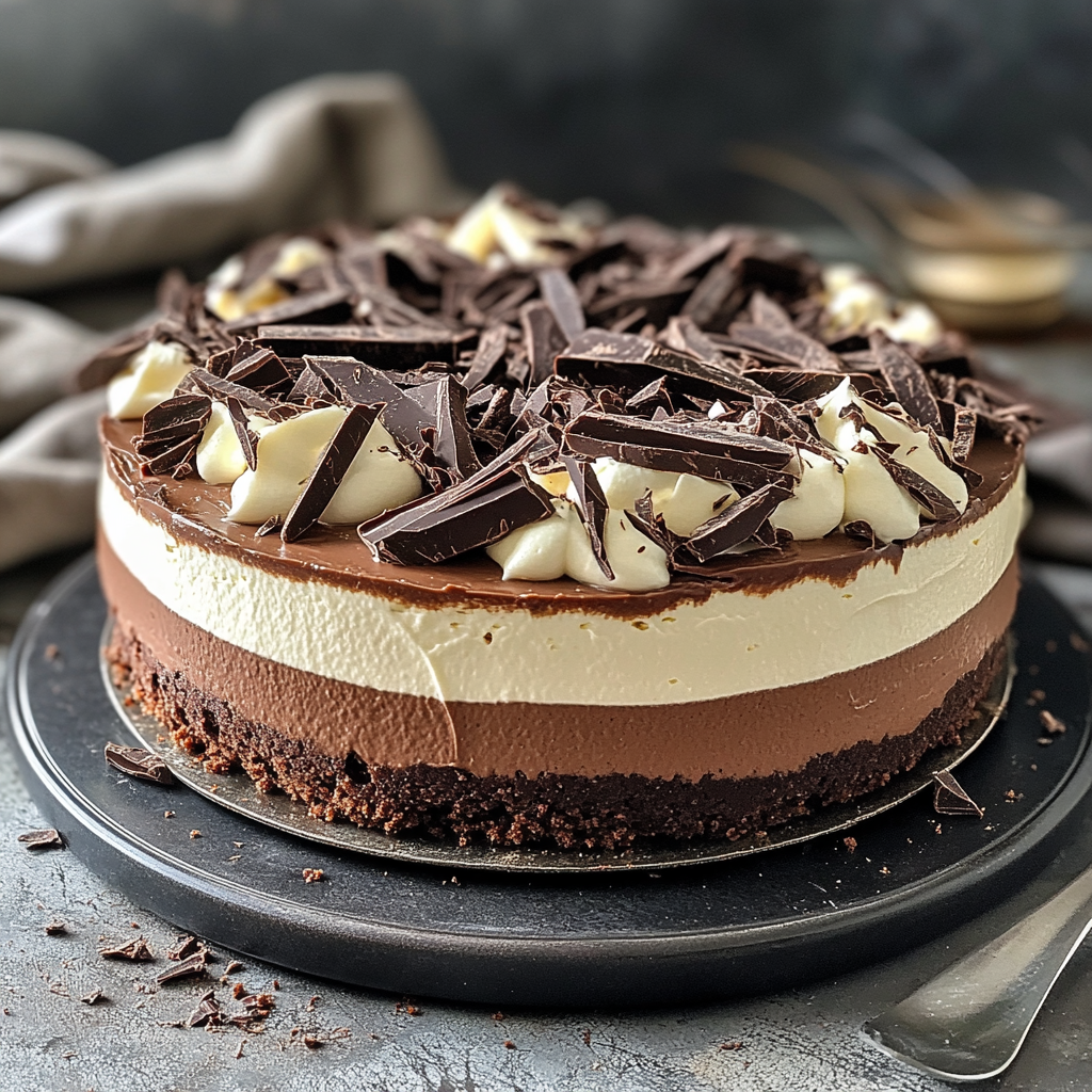 Triple Chocolate Mousse Torte - A Dream for Chocolate Lovers
