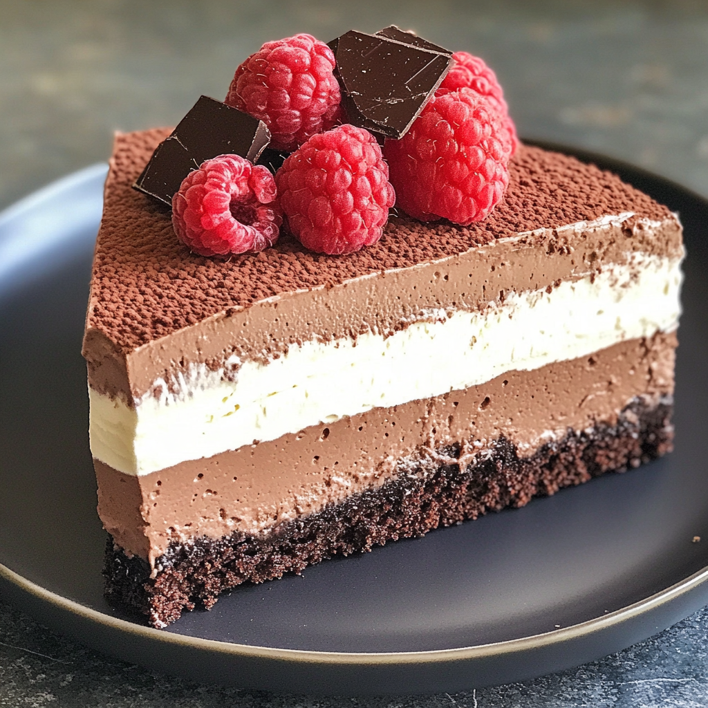Triple Chocolate Mousse Torte Recipe