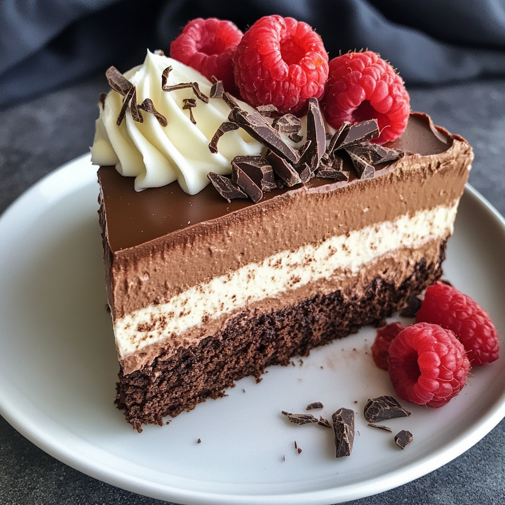 Triple Chocolate Mousse Torte Recipe