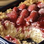 Strawberry Cheesecake Dump Cake