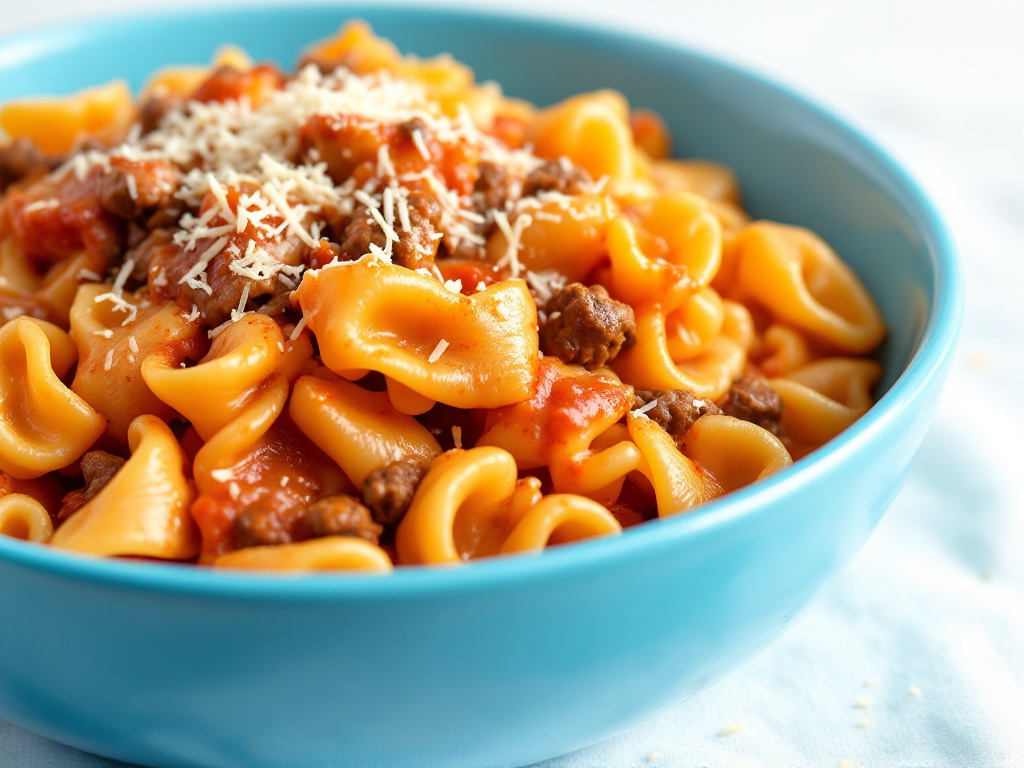 Creamy Beef and Bowtie Pasta