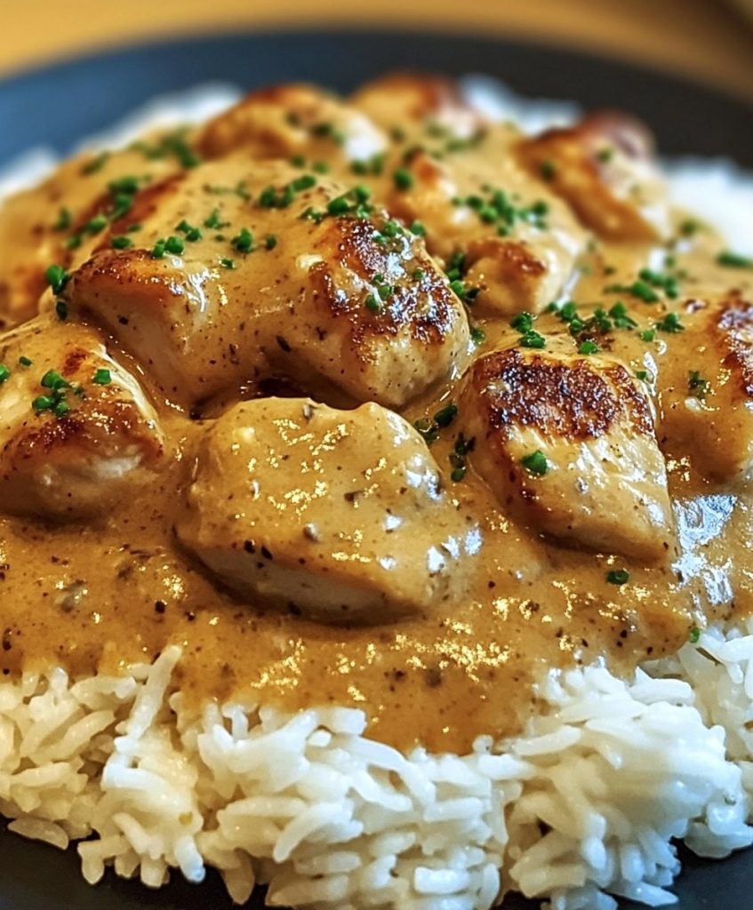 Smothered Chicken and Rice 