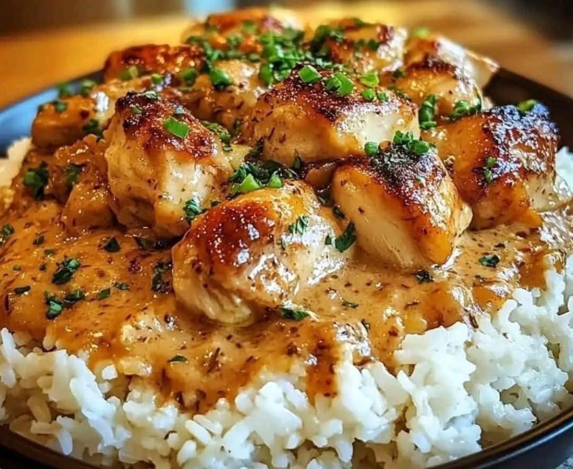 Smothered Chicken and Rice