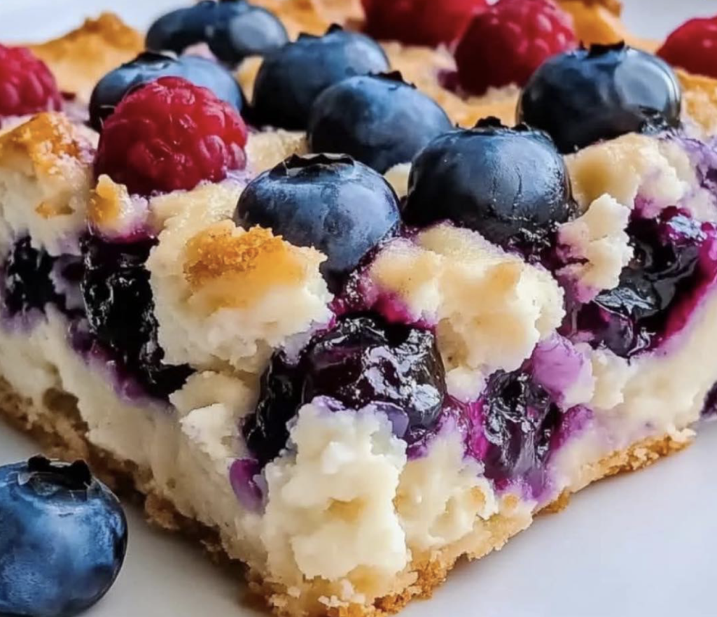 Blueberry Cottage Cheese Breakfast Bake