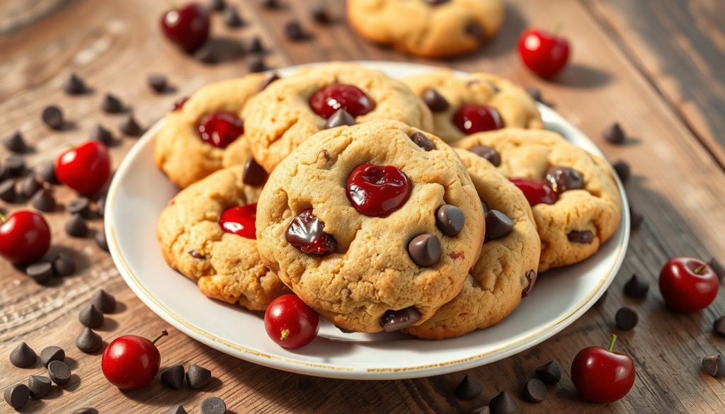 Maraschino Cherry Chocolate Chip Cookies