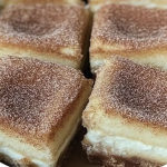 Cinnamon Churro Cheesecake Bars