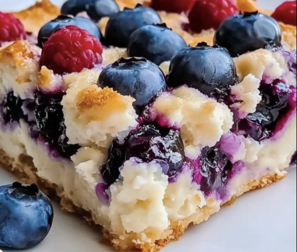 Blueberry Cottage Cheese Breakfast Bake